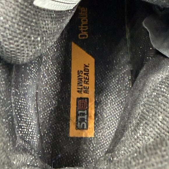 5.11 ATAC 2.0 Boots Womens Size 8 Black Tactical Zip Up Side Leather Duty Work - Picture 5 of 8